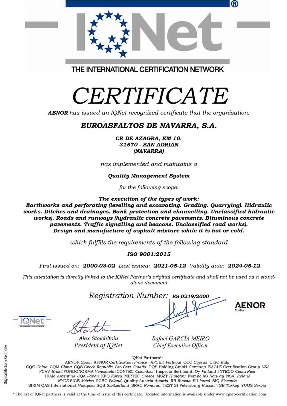 Certificación